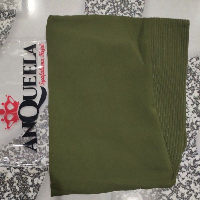 (Bisa COD) Leaf Khimar Cerutty Anqueela Syafaluma-Army