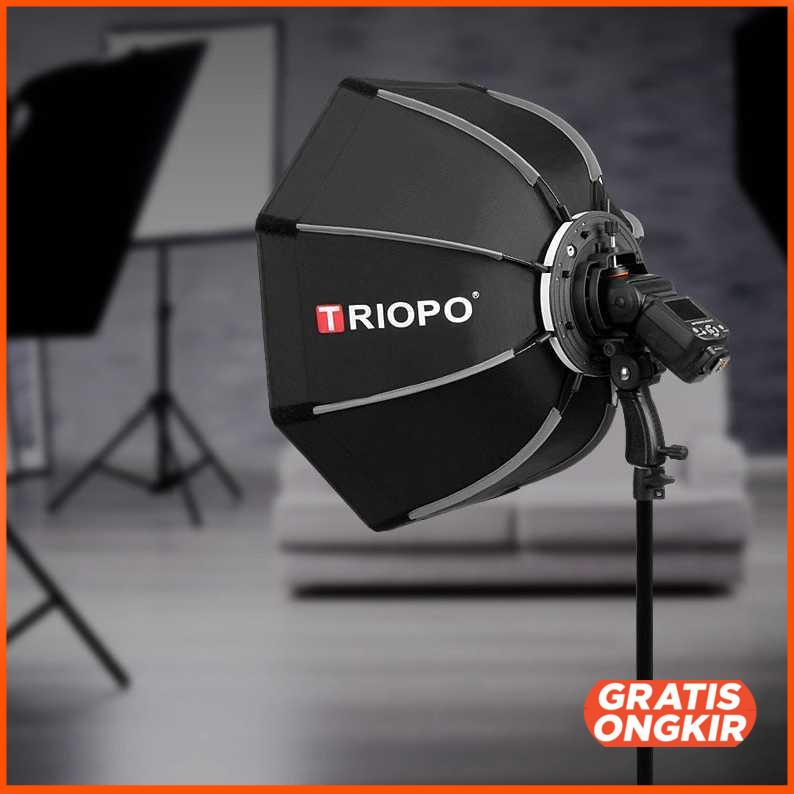 Payung Studio Octagonal Softbox Reflektor Flash 65CM - KS65