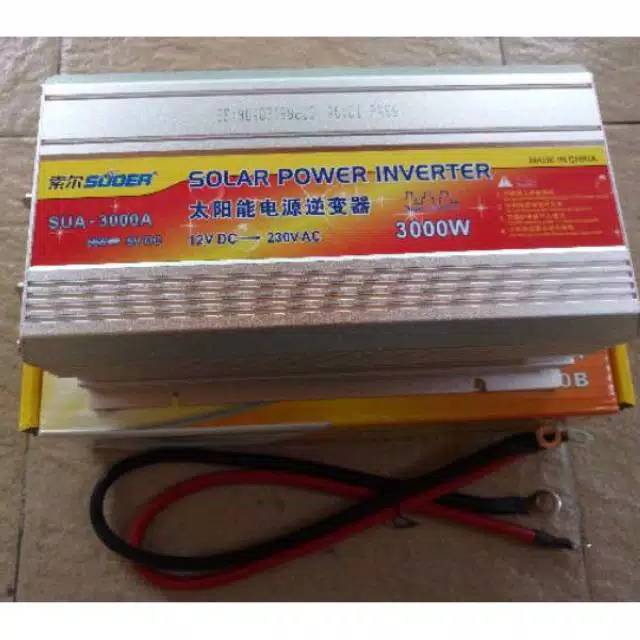 Inverter DC to AC 3000 Watt DC 12V ke AC PLN 220V SUOER SUA-3000A