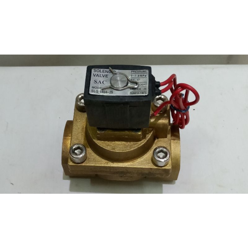 SOLENOID VALVE SLG 5404-25-2 WAY AIR, OIL 220 VOLT