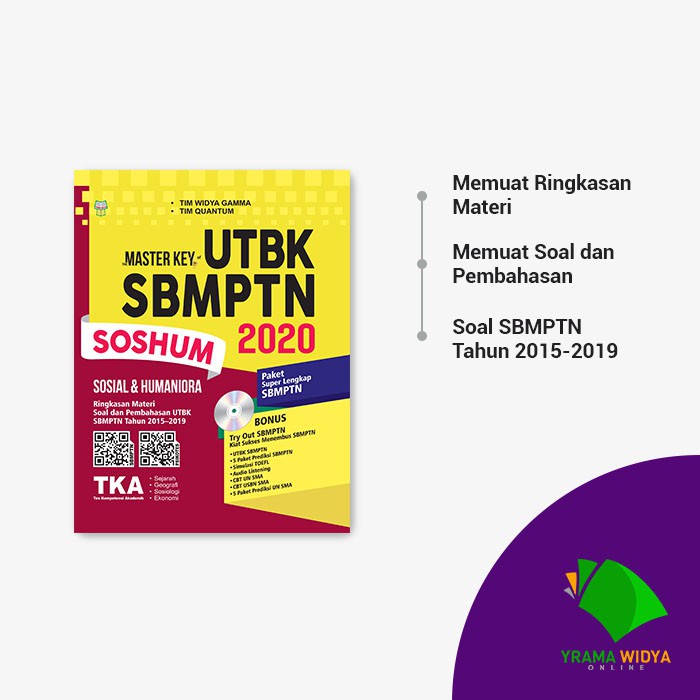 Yrama Widya Buku The Master Key Of Utbk Sbmptn Soshum 2020 Shopee Indonesia