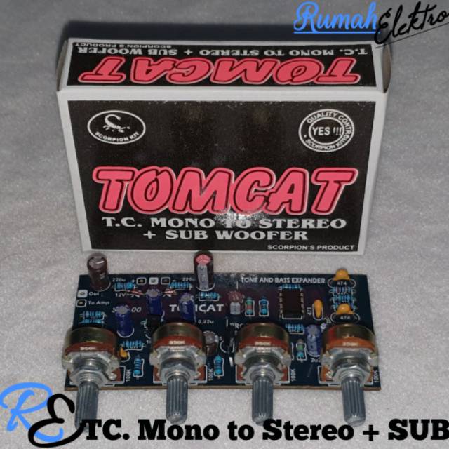 Tone Control Mono to Stereo Plus Sub Woofer TOMCAT