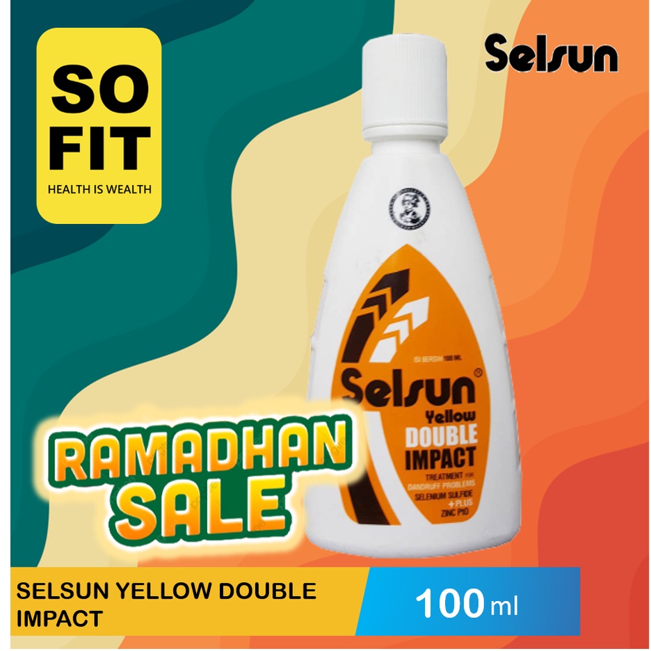 Selsun Yellow Double Impact Shampoo 100ml / Selsun Shampoo