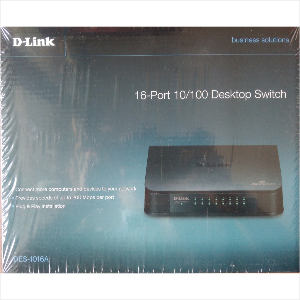 D-Link DES-1016A Switch 16-Port 10/100 Mbps - Plastik