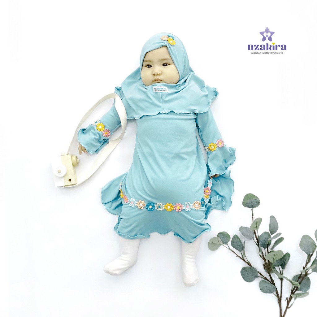 GAMIS BAYI 0-2thn RENDA BUNGA MELATI PELANGI KANAYA WARDAH JERSEY TWIST PREMIUM ORIGINAL by DZAKIRA