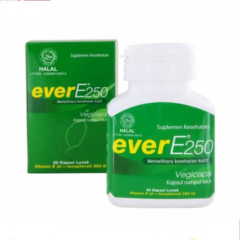 EVER E 250iu - VITAMIN E - VITAMIN PROMIL - VITAMIN KULIT - VITAMIN KECANTIKAN