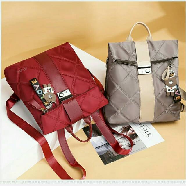 RANSEL WANITA BURBERRY TYPE JC TW 9332 8802 GC Tas Wanita Ransel P GAYA BARU KERJA CEWEK SANTAI P1D3