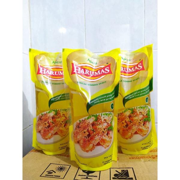 Jual Minyak Goreng Harumas 1 Liter Kemasan Refill Indonesiashopee