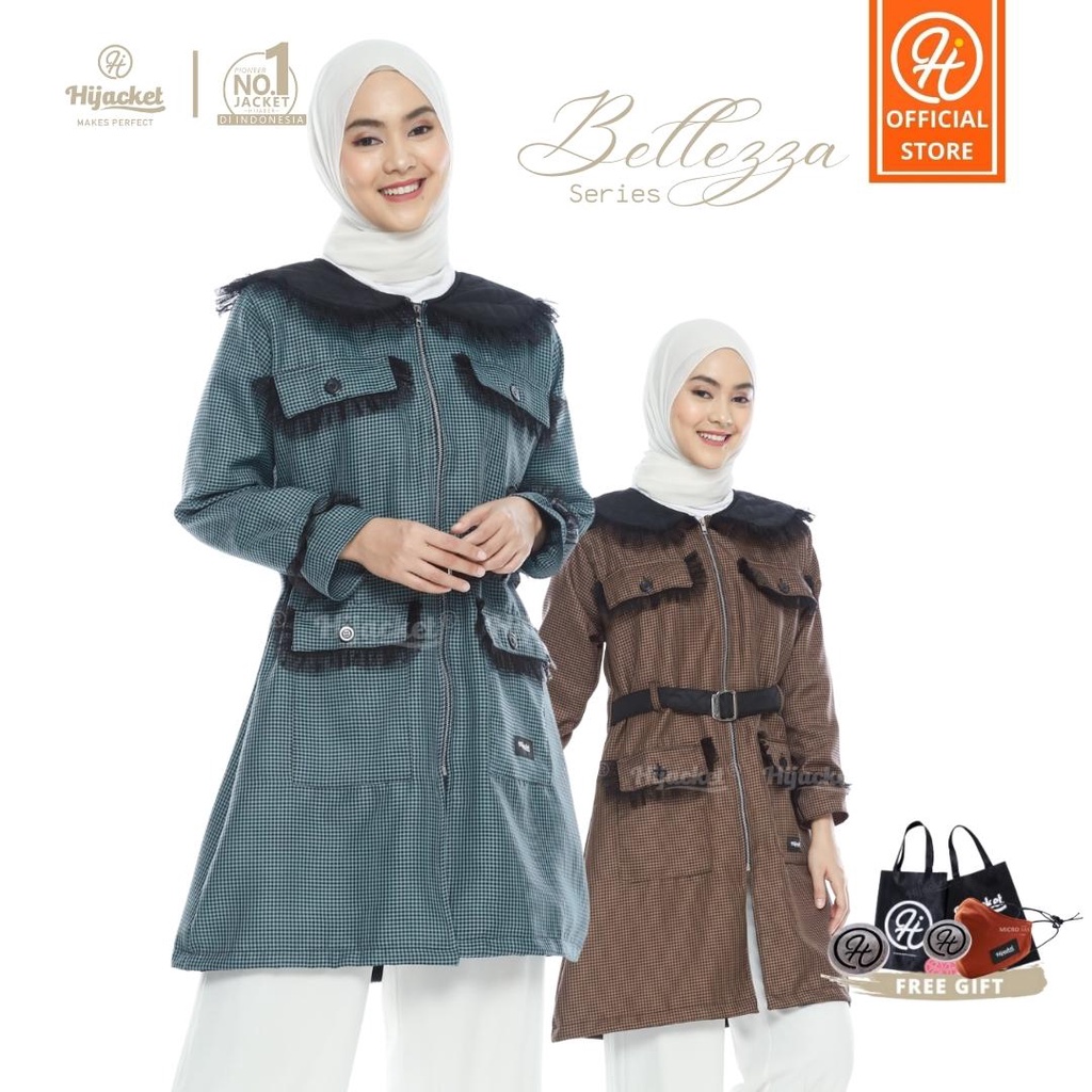 Baru ✅ Hijacket Bellezza - Jaket Wanita Muslimah Original For Hijaber