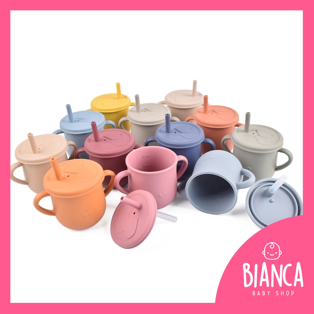 BIANCA - Gelas Silikon Anak / Training Cup Anak / Gelas Snack Anak