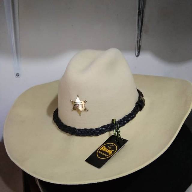 TOPI LAKEN MARLBORO BINTANG BAHAN IMPOR - TOPI FEDORA LEBAR - TOPI PRIA WANITA