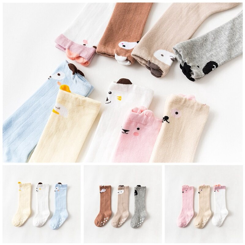 Grosir - K8049  Kaos Kaki Bayi Panjang Anti Slip /  Baby Socks / Kaos Kaki Legging / Kaos Kaki Korea