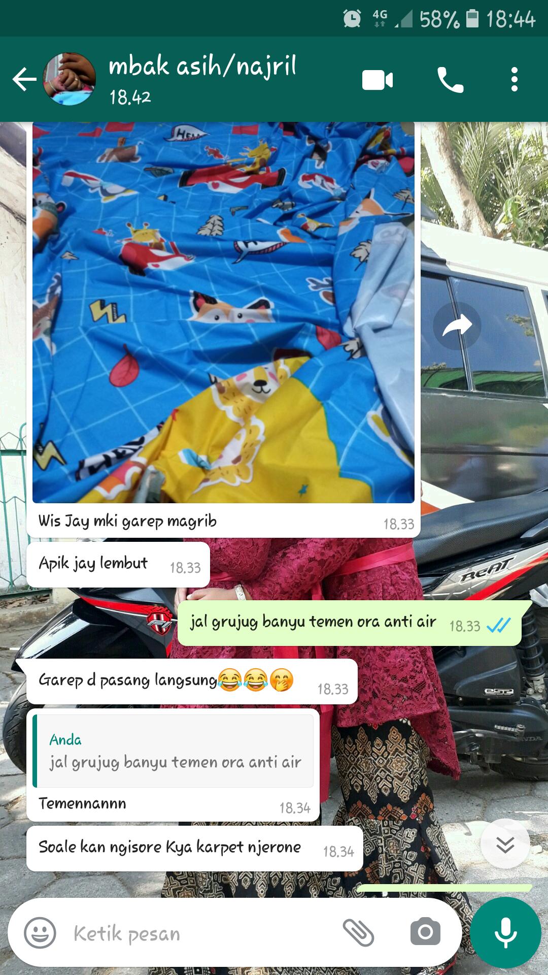 Sprei Waterproof Size 180x200
