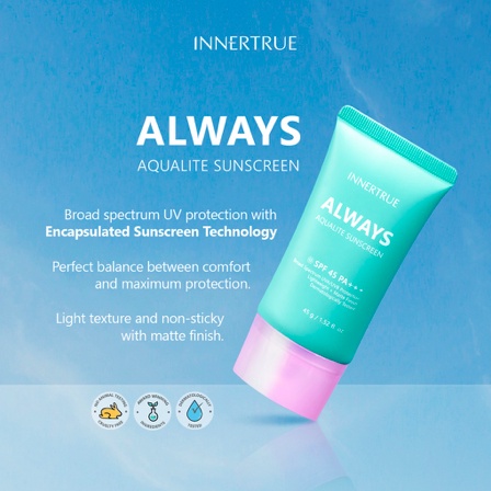 INNERTRUE Always Aqualite Sunscreen SPF45 PA+++