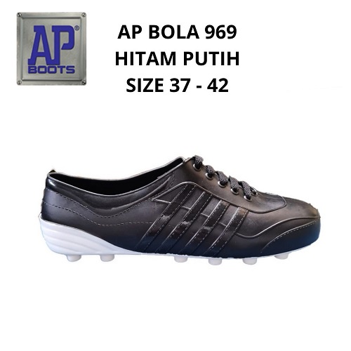 BISA COD - AP Cucuk 969 Hitam putih - Sepatu Pria AP Boots Cucuk Hitam Putih Size 37-42 - Sepatu