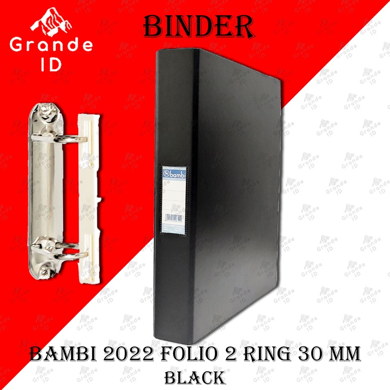 

BINDER BAMBI 2022 FOLIO 2 RING 30 MM INSERT RING BINDER