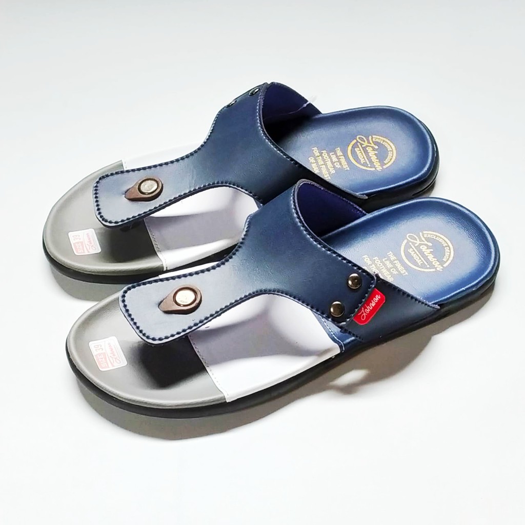 Sandal Pria Distro Sendal Jepit Sandal  Terbaru JOHNSON Tiga Warna Multiple RTX-12