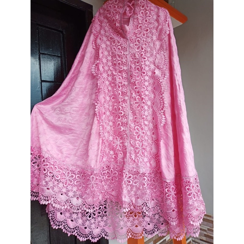 MUKENAH DEWASA TERBARU SUTRA PRADA PARIS SEROJA PREMIUM (Ping) PROMO COD TERMURAH