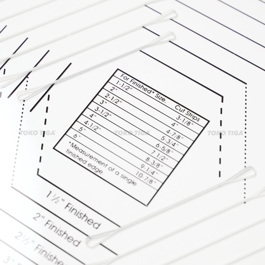 Penggaris Patchwork Quilting Hexagon Template (HM-782)