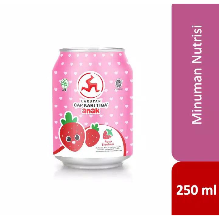 

ANEKA SNACK LARUTAN PENYEGAR CAP KAKI TIGA ANAK KEMASAN 250 ML RASA STRAWBERRY