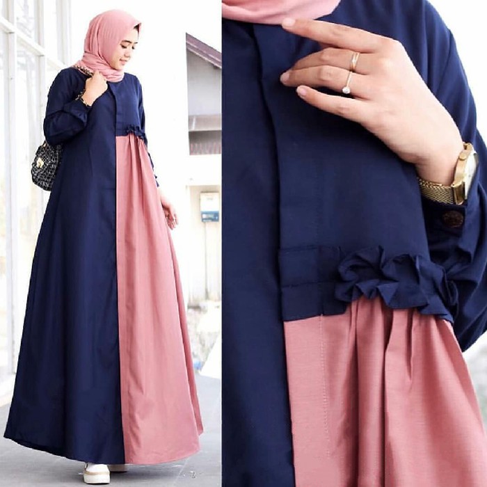 [ LD 140 ] Big Size XXXXL Baju Gamis Wanita Super Jumbo Muslim Kondangan Kekinian MASTANI A23