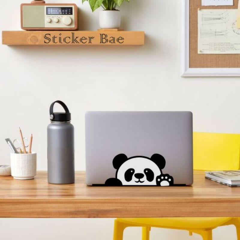 stickerbae4 stiker panda stiker cutting stiker motor mobil stiker laptop