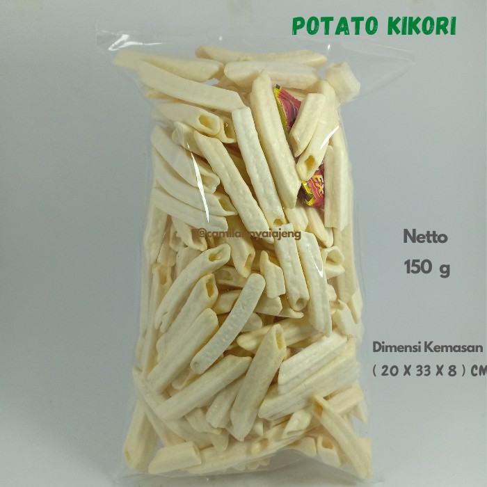 

Potato Kentang Kikori Saos Gurih Camilan Kiloan 150 g