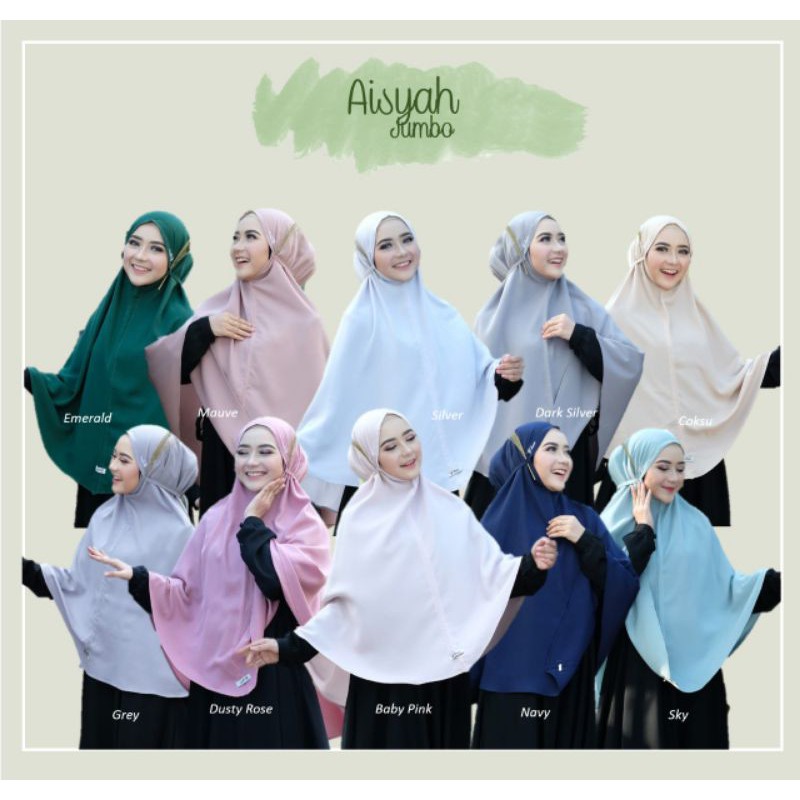BERGO/KHIMAR INSTAN JUMBO NON PAD AISYAH BY FAUZ HIJAB