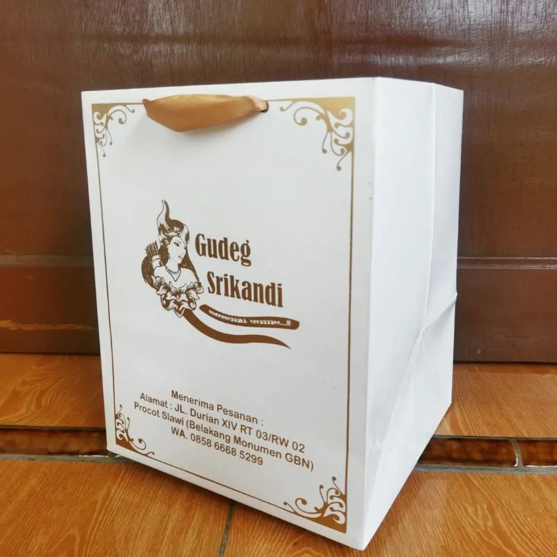 

PAPERBAG IVORY ,paperbox 20*20*20,TEBEL n rapi