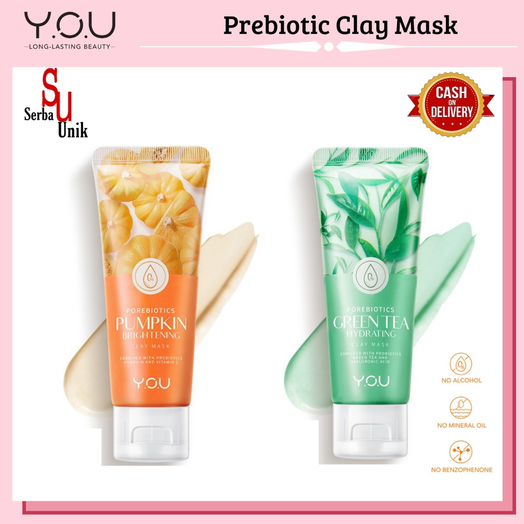 You Daily Skin Good Pore Biotics Clay Mask / Masker Wajah 50g