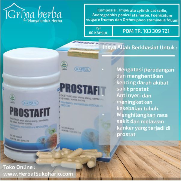 Prostafit Kapsul Prostafit Obat Herbal Untuk Gangguan Prostat Kapsul