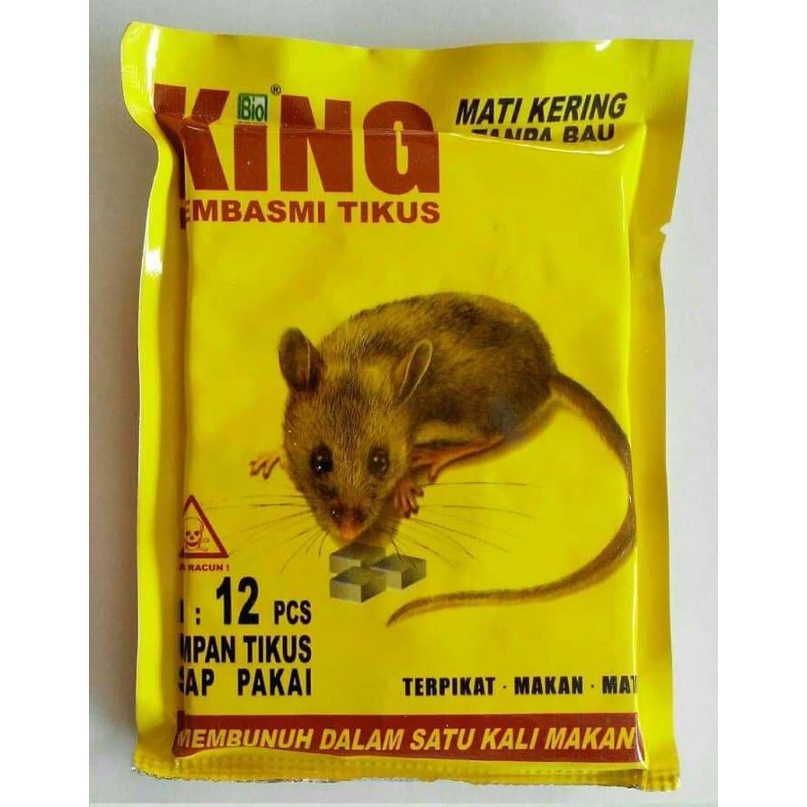 Umpan Racun Tikus KING BIO Ampuh Basmi Tikus Mati Kering