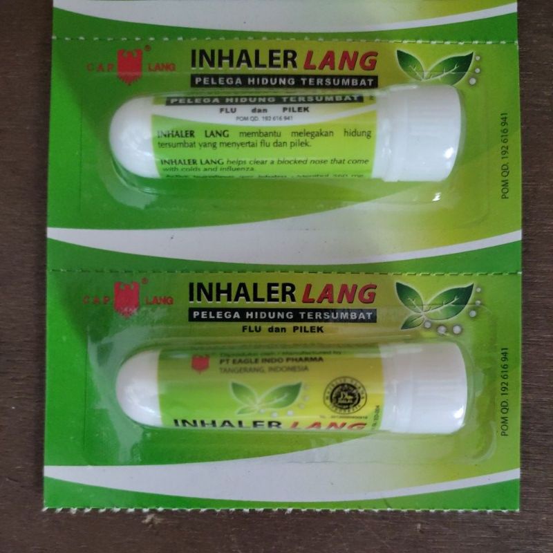 INHALER LANG pelega hidung tersumbat flu dan filek.