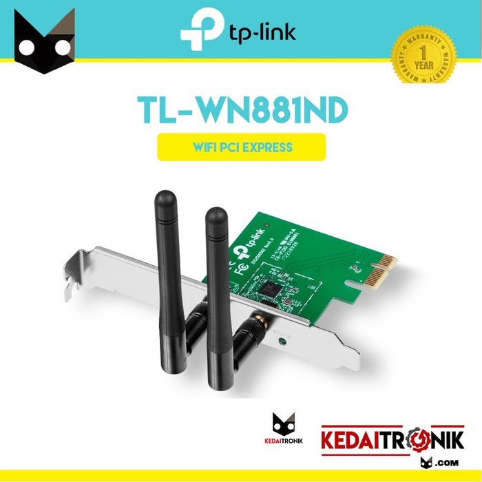 Jual TP-Link TL-WN881ND Wireless PCI Express Adapter N300 881ND Wifi ...