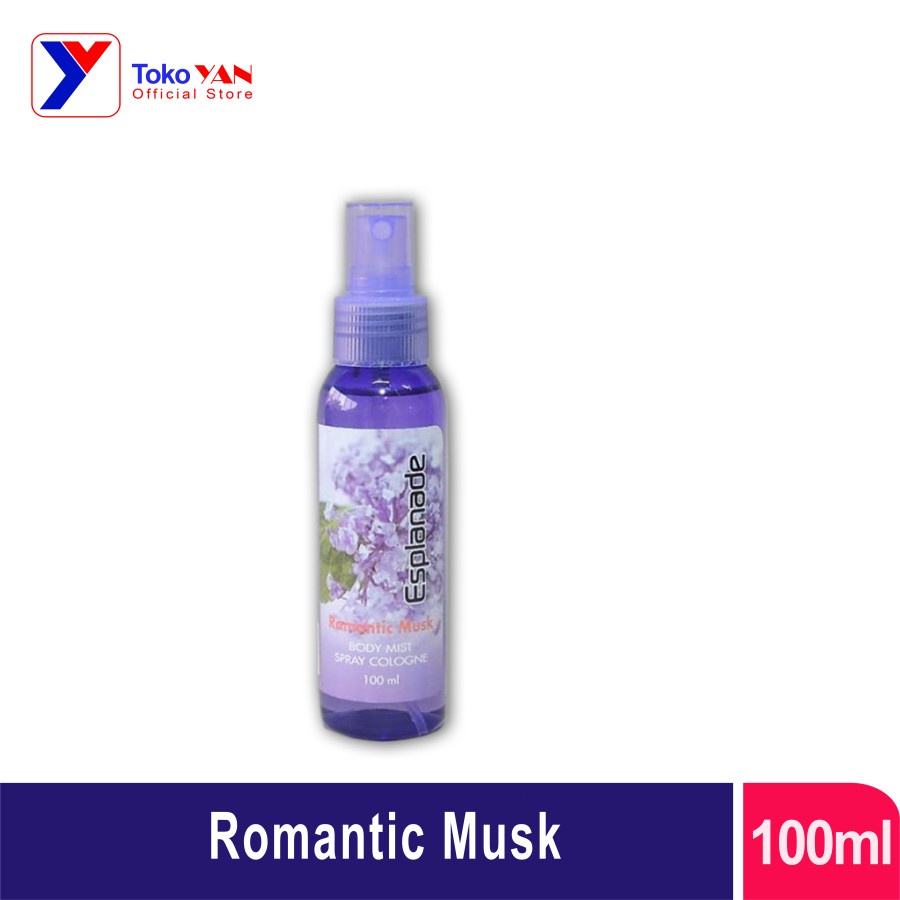 Esplanade Romantic Musk Body Mist Spray Cologne 100ml