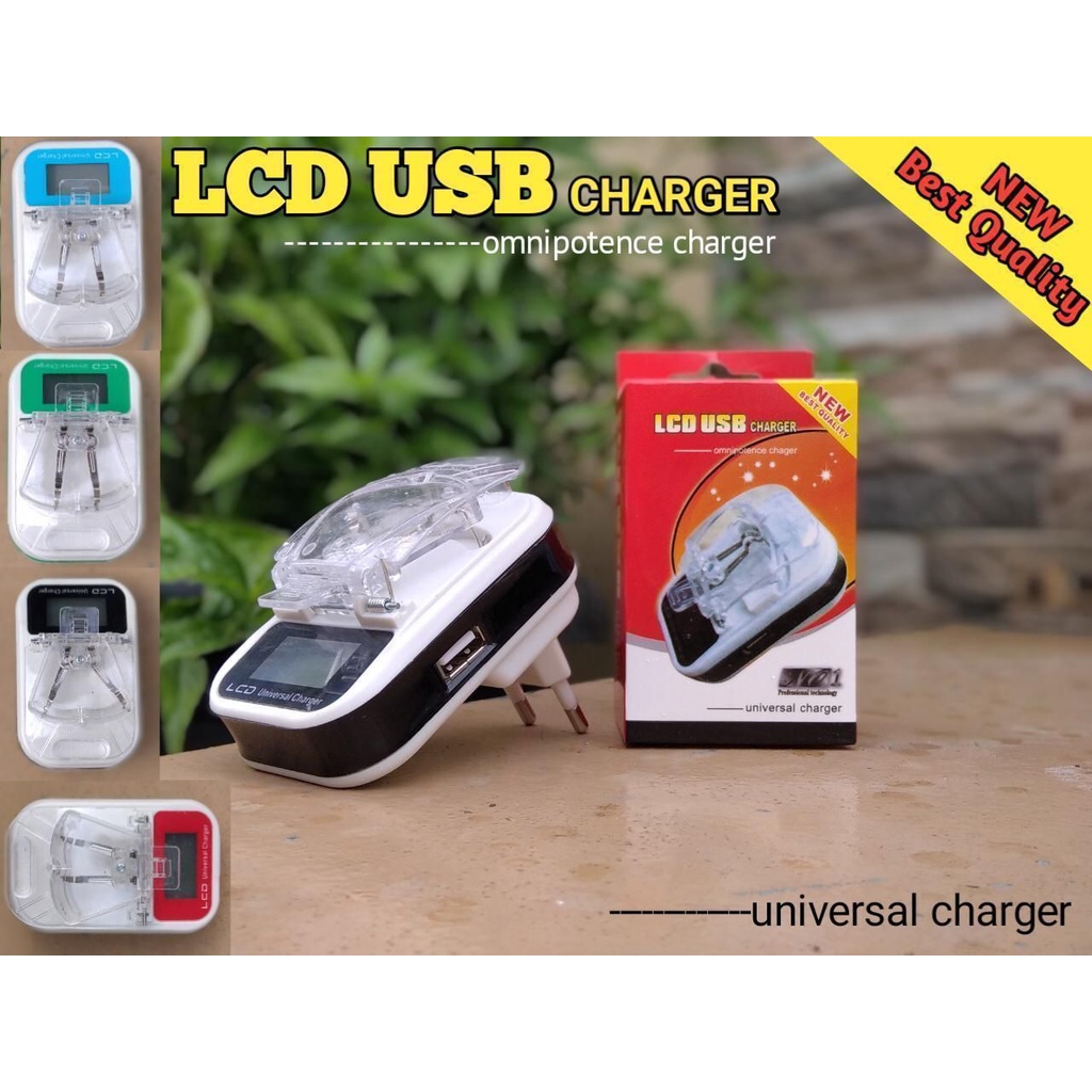 [RO ACC] DEKSTOP LCD CHARGER BATERAI / CASAN KODOK JEPIT UNIVERSAL