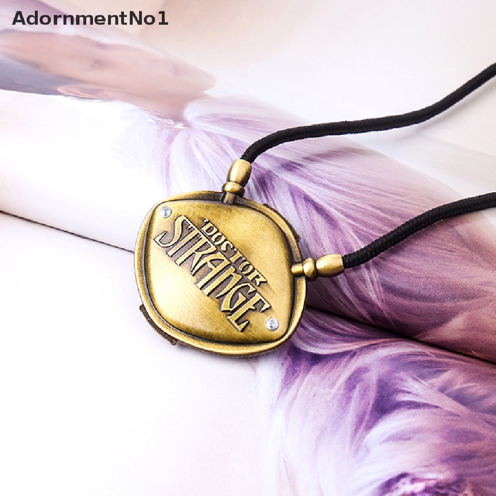 (AdornmentNo1) Kalung Rantai Dengan Liontin Mata Agamotto Doctor Strange Antik Untuk Wanita