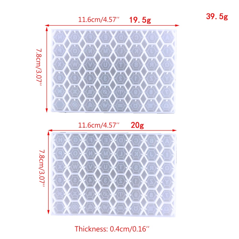 Siy Cetakan Kristal Epoxy Diy Bentuk Alfabet Bahan Silikon