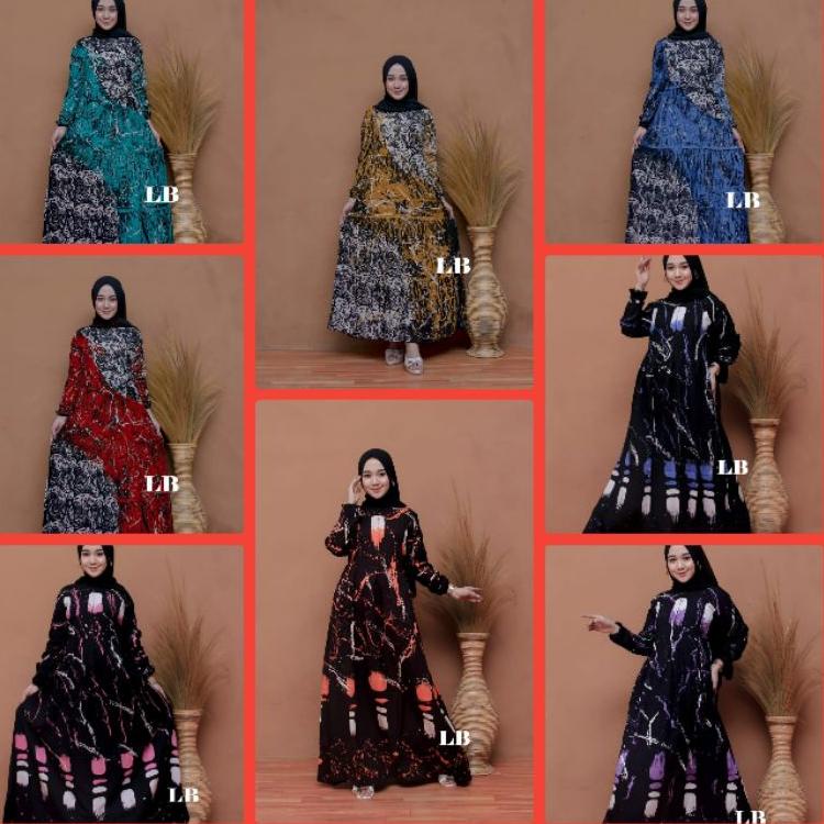 {UA.02Jl22ᴴ} GAMIS RAYON TUWILL MURAH || GAMIS SYAR'I ||GAMIS RAYON MOTIF   || GAMIS VANESSA ANGEL