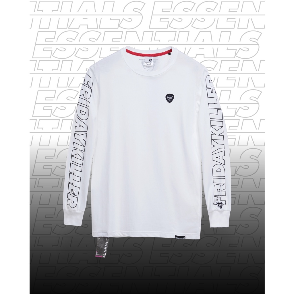 KAOS LENGAN PANJANG FRIDAY KILLER | OG PICK WHITE LONG SLEEVE