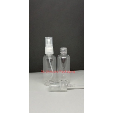 botol spray 60ml (tutup spray bening/natural)
