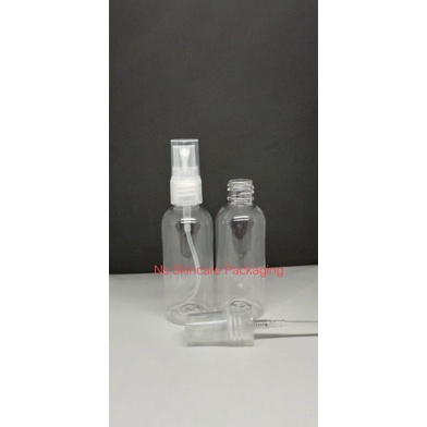 botol spray 60ml (tutup spray bening/natural)