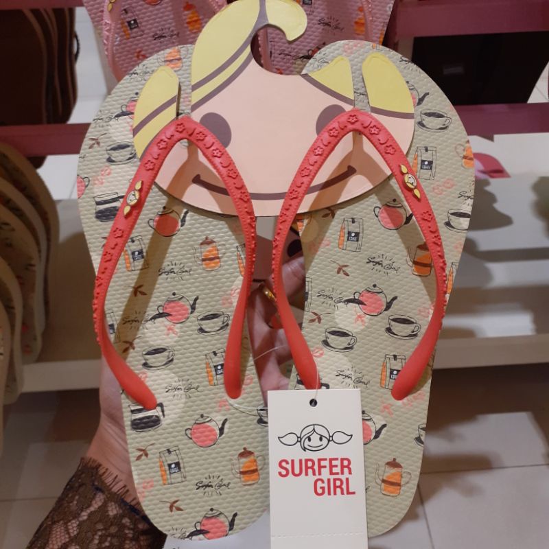 Surfer Girl Coffee Time Teen Sandal