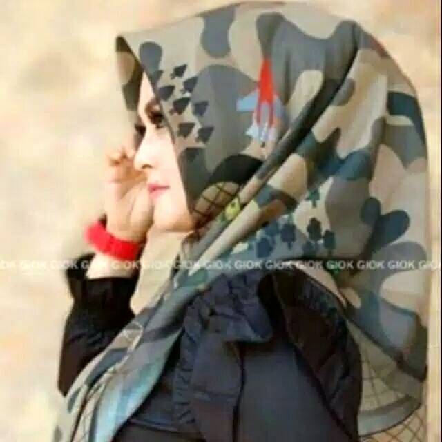 HIJAB DENAY KW MOTIF ARMY ELEGAN