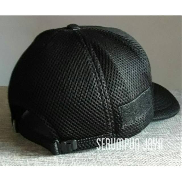 TOPI SECURITY LOGO FRAME PUTIH - TOPI SECURITY LOGO PUTIH JARING DOBEL MESH VELCRO + PATCH