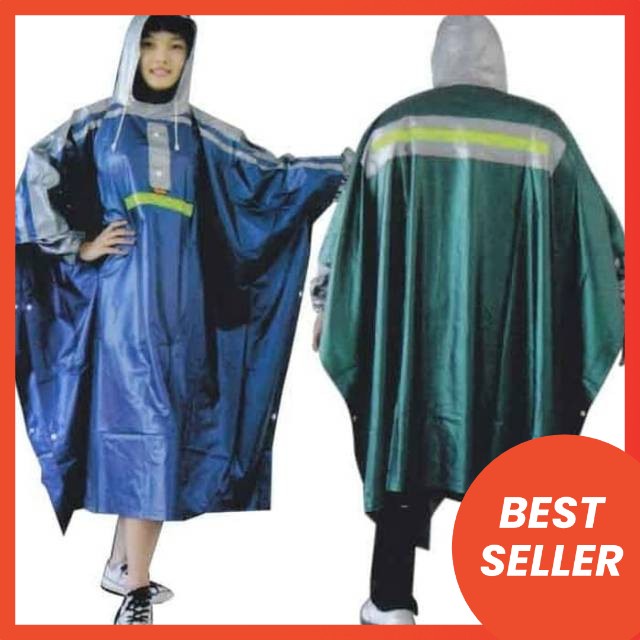 Jas Hujan Jubah Lengan Fortuna Elmondo 711 Jas Hujan Ponco Pria wanita Jumbo Poncho Big Size Metalik Berkualitas