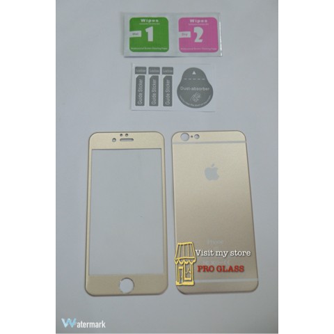Iphone 6+ / 6s+ Titanium Alloy Premium Tempered Glass with Metal Packaging