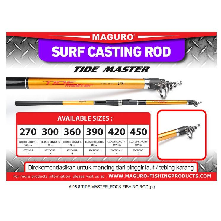 SURF CASTING ROD MAGURO TIDE MASTER