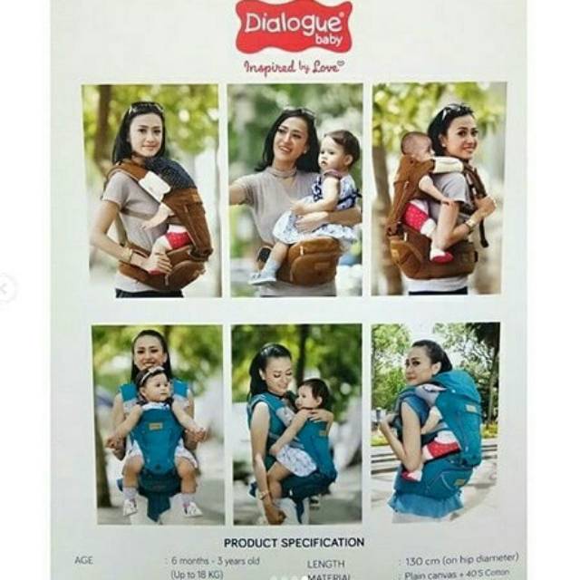 ♥BabyYank♥ Dialogue Gendongan Bayi Gendongan Hipseat Dialogue 7 in 1 DGG1014