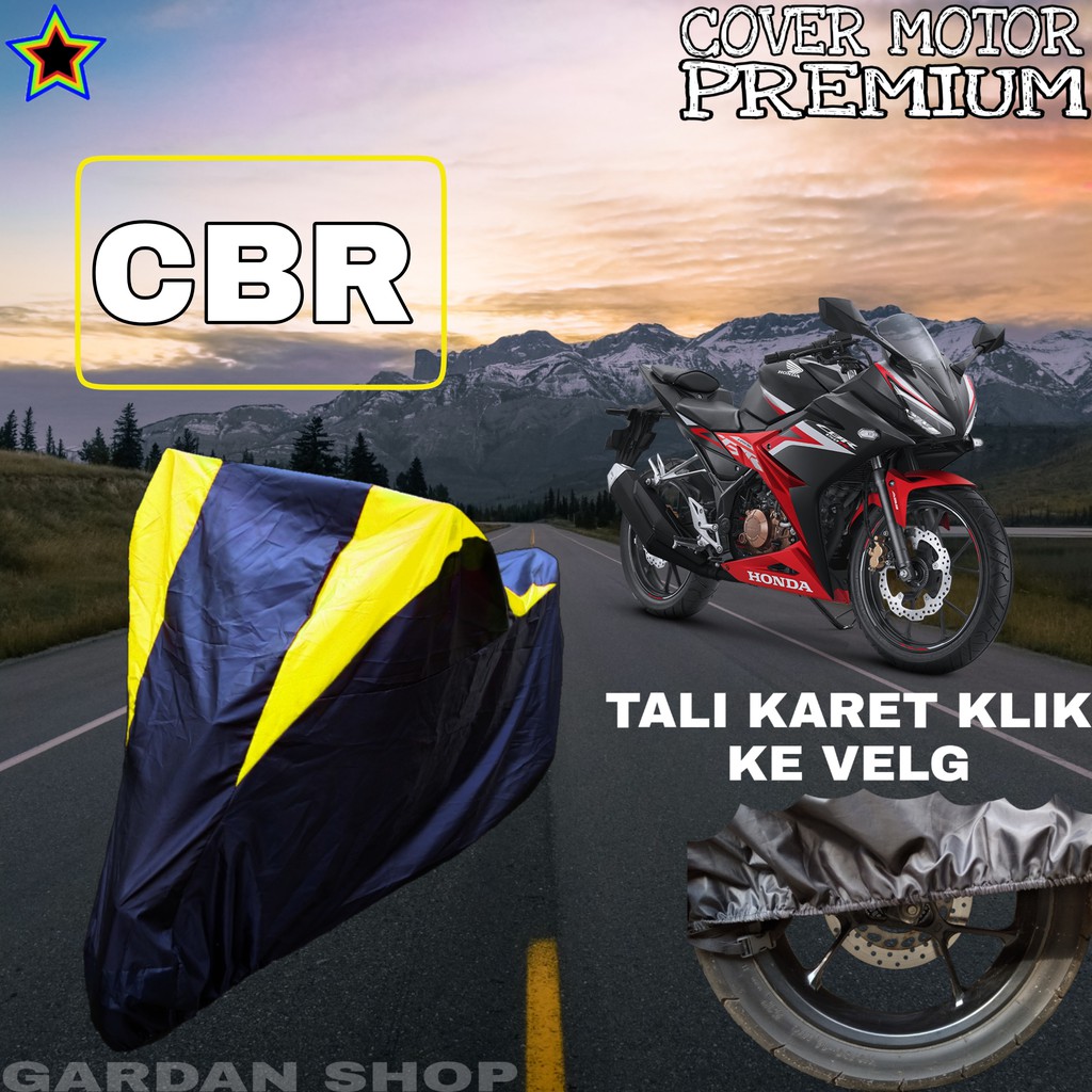 Sarung Motor CBR Hitam Kuning Body Cover Penutup Pelindung Motor Cbr PREMIUM